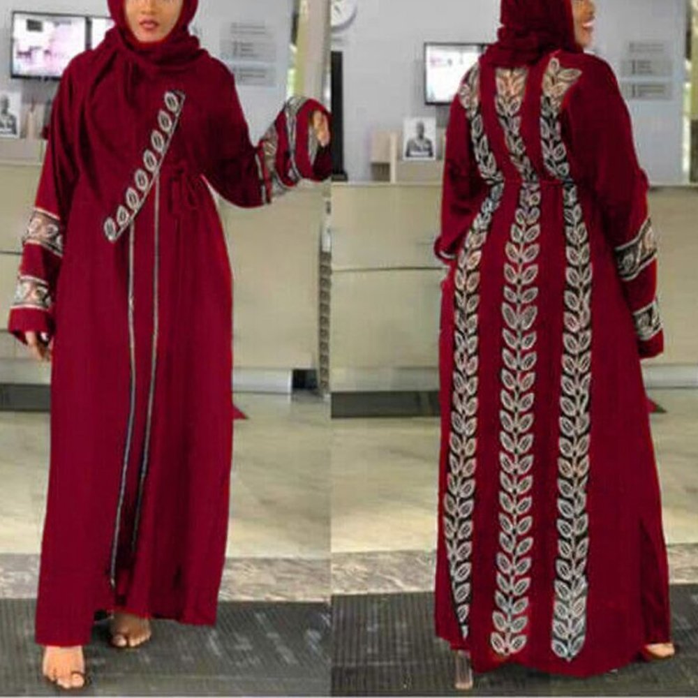 Bangladesh STUDDED Muslim Abaya Women Dubai Caftan, no scarf - just dress